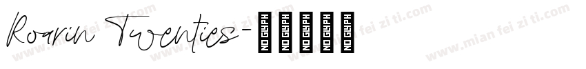 Roarin Twenties字体转换